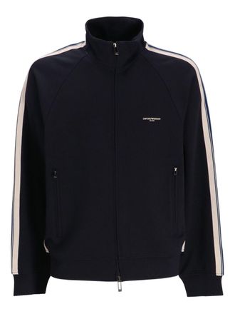 Emporio Armani Logo Cotton Zipped Sweatshirt