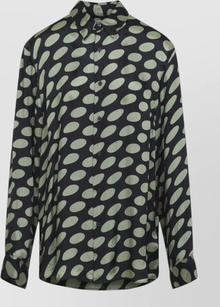Dries Van Noten viscose caper printed shirt