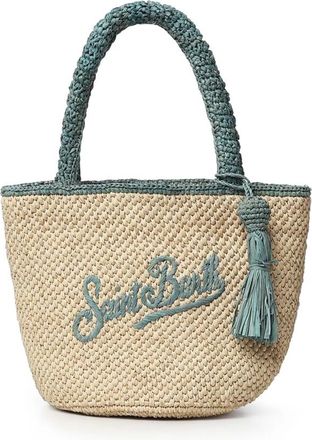 MC2 Saint Barth Tassen, Dames, Beige, ONE Size, Raffia Schoudertas