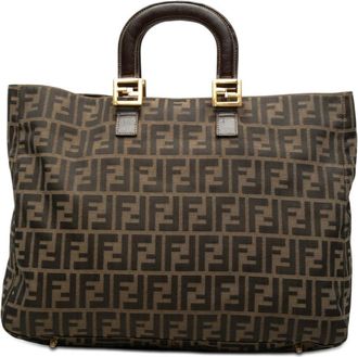 Fendi Pre-owned Fendi Large Zucca Canvas Twins Tote Ladies 3BA9DE99ISGC9K9V