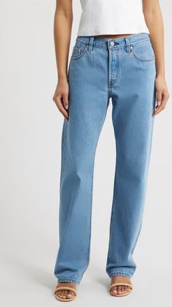 Levi's 501 90s Lightweight Relaxed Straight Leg Jeans in Stone Today Mid at Nordstrom, Size 31 X 30