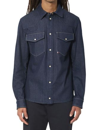 Moncler Blue Regular Solid Shirt