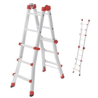 Hailo Escalera Multifuncional Hailo M80 Capacidad 150 Kg Aluminio