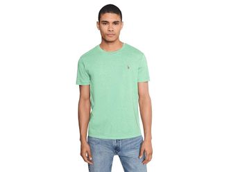 Polo Ralph Lauren Custom Slim Fit Soft Cotton T-Shirt Mens T Shirt Celadon Heather : 2XL