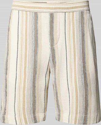 Selected Regular Fit Sweatshorts aus reiner Baumwolle Modell REGCAL in Beige, Gr&ouml;&szlig;e XXL