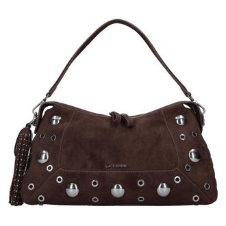 La Carrie Borsa a tracolla in camoscio etnico - - Bags - Donna - Marrone - ONE SIZE