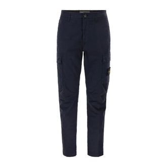 Stone Island Regular Tapered Cargo Broek - Heren - Broeken - Blauw - Maat: W30 Katoen