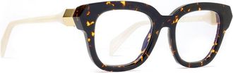 Siens Eye Code Havana Creature 122 Acetate Square Sunglasses