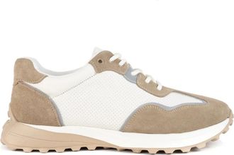 Sergio Moretti Trainers Leisure - Heren - Sneakers - Beige - 43 EU - Leer - Schoenen