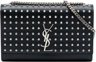 Saint Laurent Pre-owned Saint Laurent Medium Grain De Poudre Studded Kate Crossbody Ladies PTR86405A.1214