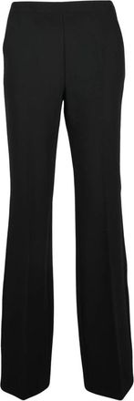 Ermanno Scervino Classico con banda in pizzo - Dames - Wijde Broeken - Zwart - XS - Polyester - Broeken