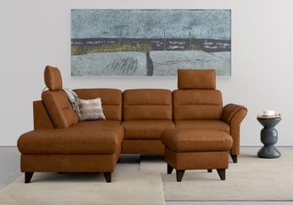 Sit&more Ecksofa »Mellum L-Form« Federkern, wahlweise mit Bettfunktion, Stauraum und Armteilfunktion