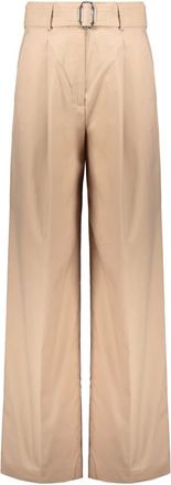 Moorer Dames, Broeken, Beige, Maat: XS Katoen