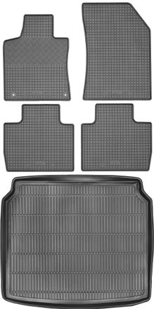 OEM Peugeot 508 Ii / 508 Phev Sed&aacute;n A Partir De 2019 Set - Alfombrillas De Goma Para Coche + Alfombrilla Para Maletero
