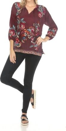 Johnny Was Zadonia Blouse In Fig