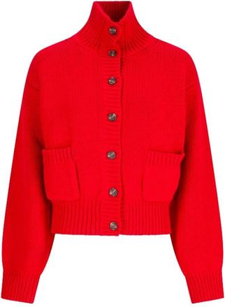 Magda Butrym Knitwear 06 Vest - Dames - Truien - Rood - Maat: S Katoen