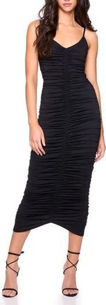 Susana Monaco Gathered Maxi Dress in Black at Nordstrom Rack, Size X-Small