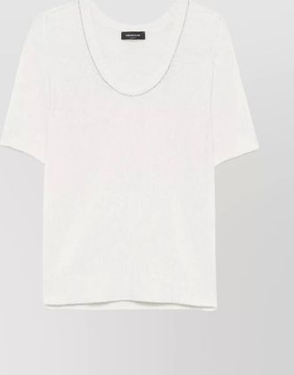 Fabiana Filippi knitwear scoop neck short sleeves