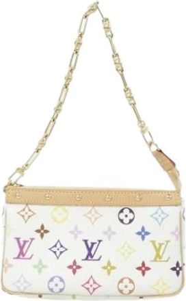 Louis Vuitton Tweedehands Canvas Louis Vuitton tassen - Dames - Vintage Mini Tas - Veelkleurig - ONE Size - Vintage
