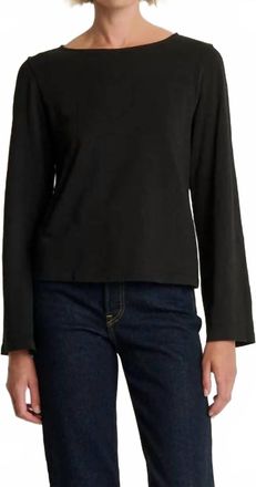Nation Ltd Tavin Tie Back Top In Jet Black