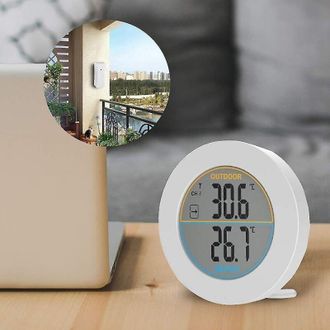 OEM Termometro Da Esterno Rotondo Ad Alta Precisione Con Trasmettitore Wireless - Crezuo
