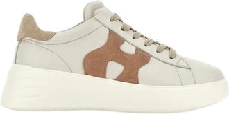 Hogan Rebel H562 Sneaker - Dames - Sneakers - Beige - 36 EU - Leer - Schoenen
