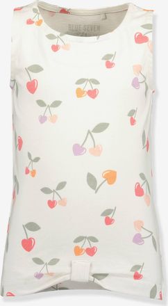 Blue Seven Top mit Herz-Kirschen M&auml;dchen BLUE SEVEN wollwei&szlig;