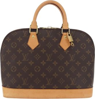 Louis Vuitton Alma Monogram Canvas Brown Canvas Handbag (Pre-Owned)