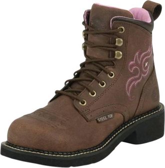 Justin Womens Aged Bark Boots In Brown