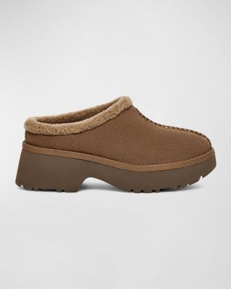 UGG New Heights Suede Cozy Clogs