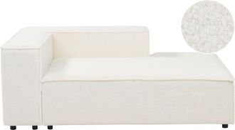 Beliani Left-Hand Chaise Lounge ARDAL Boucle Off-White