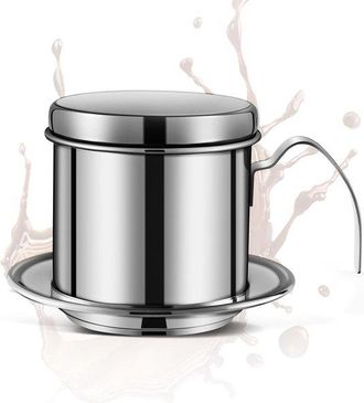 OEM Cafetera Vietnamita, Filtro De Caf&eacute; Permanente De Acero Inoxidable Para Verter, Cafetera De Goteo Lento, Cafetera De Goteo, Cafetera De Goteo