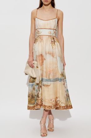 Zimmermann Sleeveless Dress, Womens, Beige