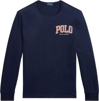 Polo Ralph Lauren T-shirt a maniche lunghe con logo - Blu