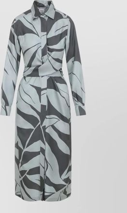 Max Mara robinia silk midi dress floral print