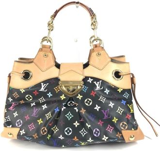 Louis Vuitton Black Multi-Color Noir Monogram Multicolore Canvas Shoulder Bag Tote Bag (Pre-Owned)