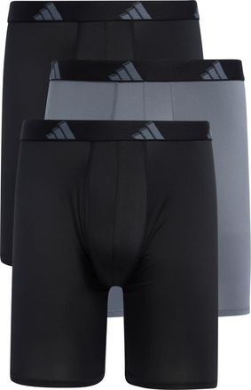 adidas All Day 3-Pack Boxer Briefs in Black/Onix Grey/Black at Nordstrom Rack, Size X-Large