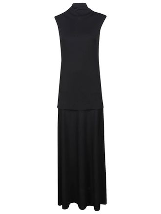 Jil Sander Midi Dress with High Neckline