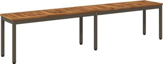 vidaXL Banco De Jard&iacute;n 201 X 35 X 45 Cm Madera De Acacia S&oacute;lida Vidaxl
