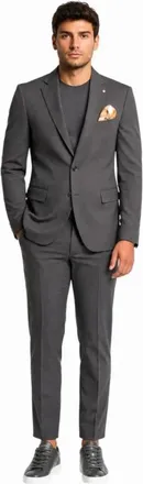 Bharnaba Hombre, Trajes, Negro, Talla: S