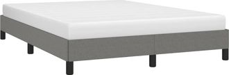 vidaXL Cama Sin Colch&oacute;n Tela Gris Oscuro 140x190 Cm Vidaxl