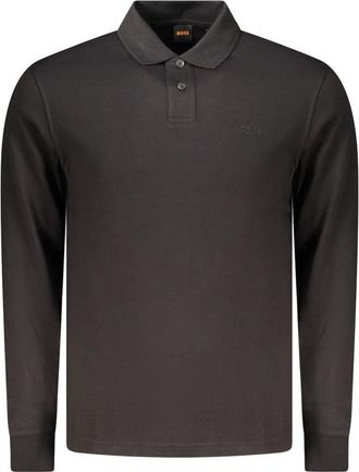 HUGO BOSS Black Cotton Mens Polo Mens Shirt