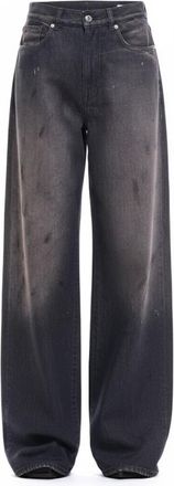 Nine In The Morning Overcarrot Destroy Jeans - Dames - Loose Fit Jeans - Blauw - W29 - Denim - Jeans