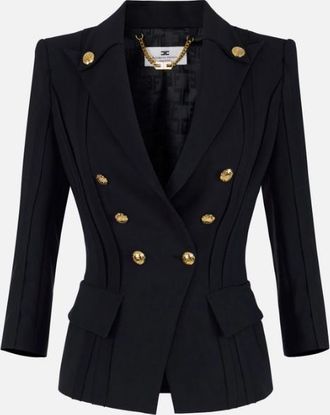 Elisabetta Franchi jas met onbewerkte patronen