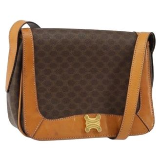 Celine Pre-owned Cross Body Bags, female, Brown, Size: ONE SIZE Pre-owned Plastic Cross Body Bag