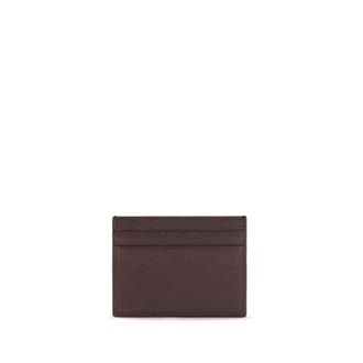 Dolce & Gabbana Calf Leather Card Case - Brown