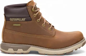 CAT Unisex (CAT) Mens Pursue Brown Leather Everyday Work Hiking Ankle Boots - Dark Brown - Size EU 41