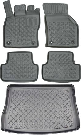 OEM Volkswagen Golf Viii Hatchback Desde Diciembre De 2019. Juego De Alfombrillas Para Coche Y Maletero