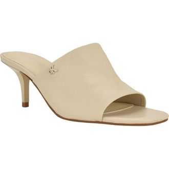 Calvin Klein Chaney Sandal in Ivory Leather at Nordstrom, Size 8.5