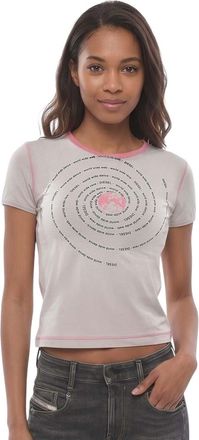 Diesel Grey Graphic Crew Neck T-Shirt